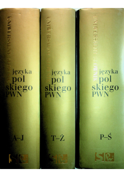 Uniwersalny słownik języka polskiego 3 tomy