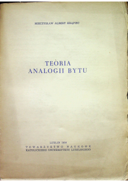Teoria analogii bytu