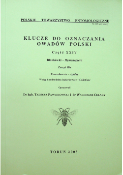 Klucze do oznaczania owadów polski część XXIV zeszyt 68a