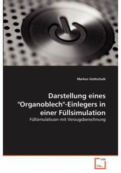 Darstellung eines "Organoblech"-Einlegers in einer Füllsimulation