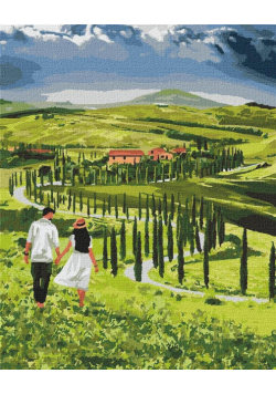 Malowanie po numerach - Spacer z ukochanym 40x50cm