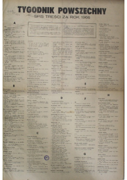 Tygodnik Powszechny numer 1 do 52 1966