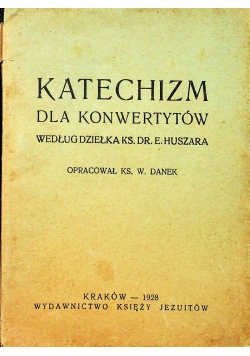 Katechizm dla konwertytów 1928 r.