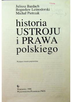 Historia ustroju i prawa polskiego