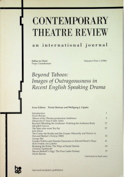 Contemporary theatre review volume 5 part 1