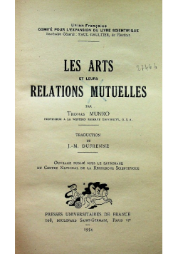 Les arts et realtions Mutuelles