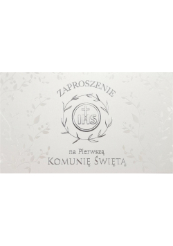 Zaproszenie Komunia ZP-08 (10szt.)