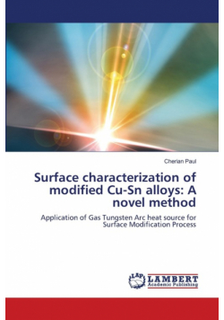 Surface characterization of modified Cu-Sn alloys
