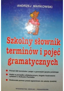 Szkolny słownik terminów i pojęć gramatycznych