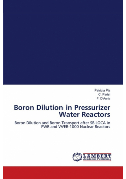 Boron Dilution In Pressurizer Water Reactors