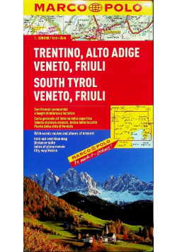 Mapa Drogowa Marco Polo South Tyrol Veneto Friuli 1:300 000