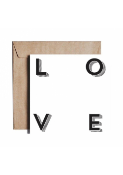 Karnet kw Love / Miłość. Walentynka KZ11