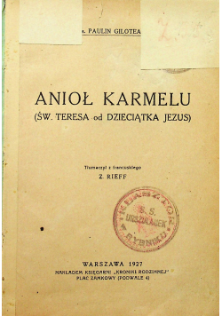 Anioł Karmelu 1927 r