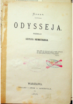 Odysseja,1876r.