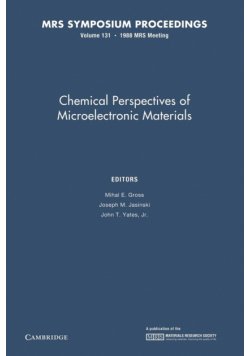 Chemical Perspectives of Microelectronic Materials