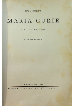 Maria Curie 1939 r