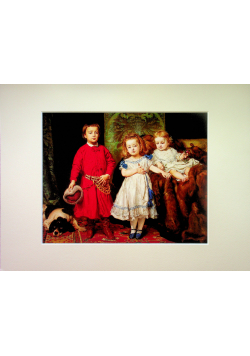 Reprodukcja obrazu „Portret trojga dzieci artysty” autorstwa Jana Matejki z 1870 roku Nowe