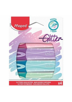 Zakreślacz Fluo Peps pastel/brokat 4 kolory