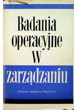 Badania operacyjne w zarządzaniu