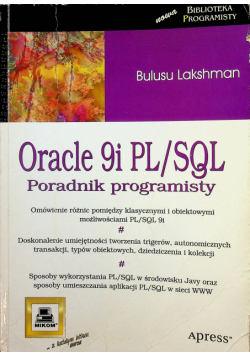 Oracle 9i PL / SQL
