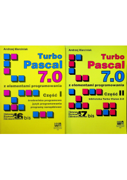 Turbo Pascal 7 0 z elementami programowania tom I i II