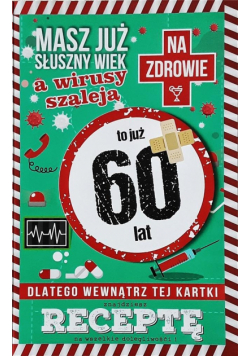 Karnet Urodziny 60 JCX - 005