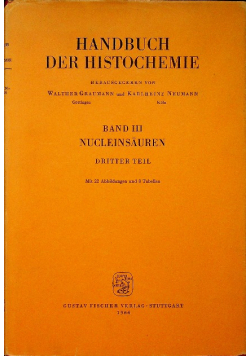 Handbuch der Histochemie band III