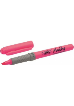 Zakreślacz Highlighter Grip różowy (12szt) BIC