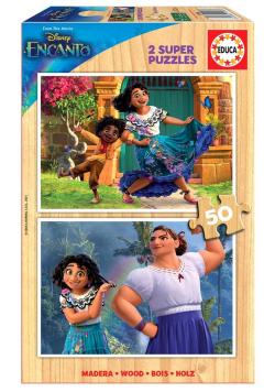 Puzzle 2x50 Nasze magiczne Encanto - Disney drewno