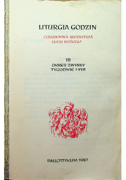 Liturgia Godzin III