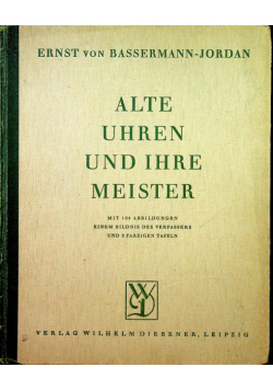 Alte uhren und ihre meister 1926 r.