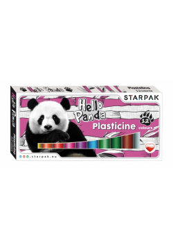 Plastelina 12 kolorów Panda