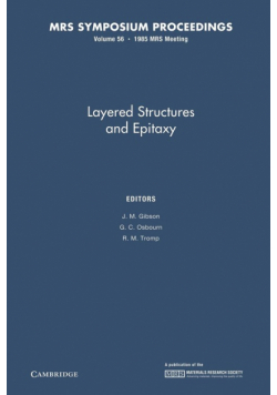 Layered Structures and Epitaxy