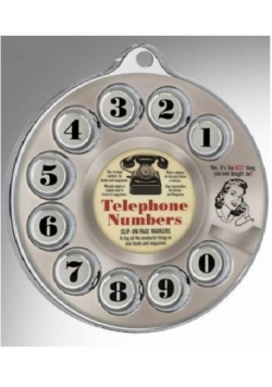 Tarcza telefonu - zakładki do książki 0-9
