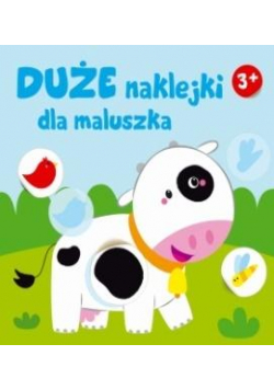 Duże naklejki dla maluszka. Krówka 3+