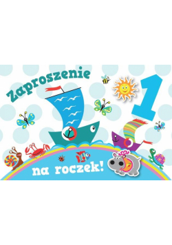 Zaproszenie Urodziny Roczek ZA-86 (10szt.)