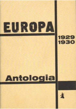 Europa 1929 1930 Antologia