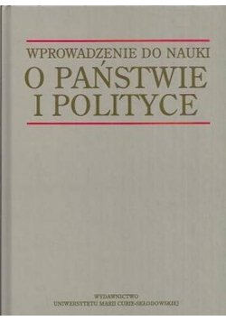 Wprowadzenie do nauki o państwie i polityce