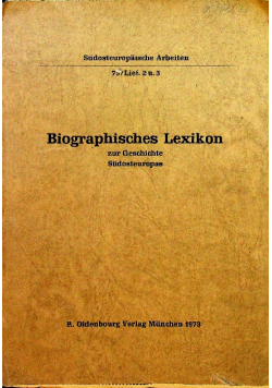 Biographisches lexikon