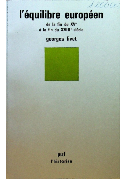 L equilibre europeen