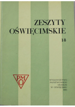 Zeszyty Oświęcimskie Numer 18