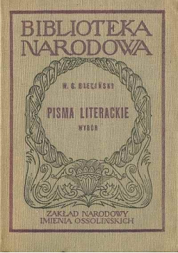 Bieliński Pisma literackie