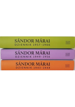 Sandor Marai 1943 dziennik 1948 3 tomy