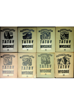 Tatry Wysokie Przewodnik taternicki tom 1 do 8