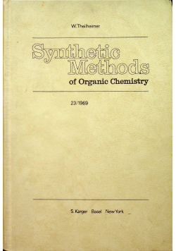 Synthetic Methods of Organic Chemistry vol 23