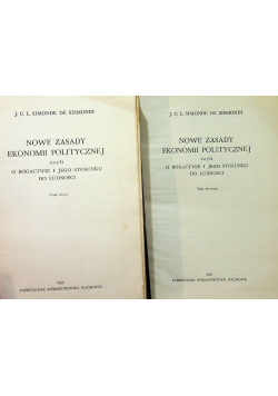 Nowe zasady ekonomii politycznej tom 1 i 2