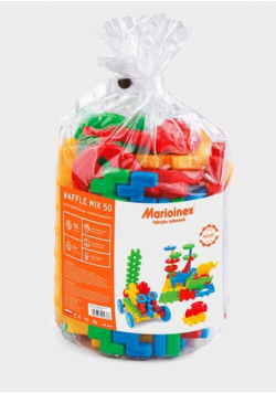 Klocki Waffle mix 50 elementów