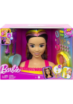 Barbie. Głowa do stylizacji Czarne włosy HMD81