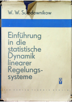 Einfuhrung in die statistische Dynamik linearer Regelungssysteme