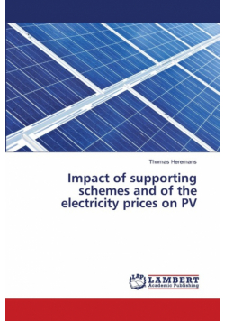 Impact of supporting schemes and of the electricity prices on PV